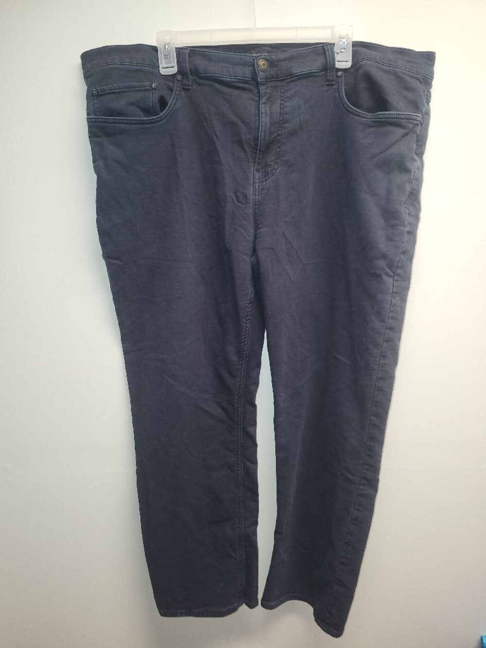 Banana Republic Factory Chino Pants Size 42x30 Navy Blue Straight Leg